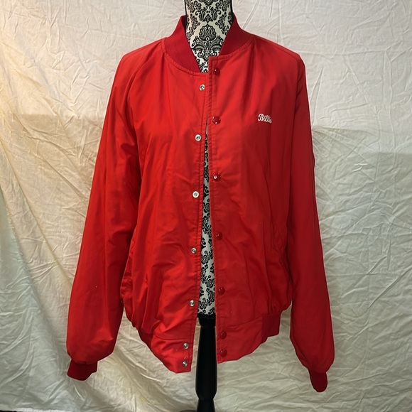 Vintage Union Made MA Klein bomber trucker jacket | snap front, back graphic USA - Picture 4 of 10